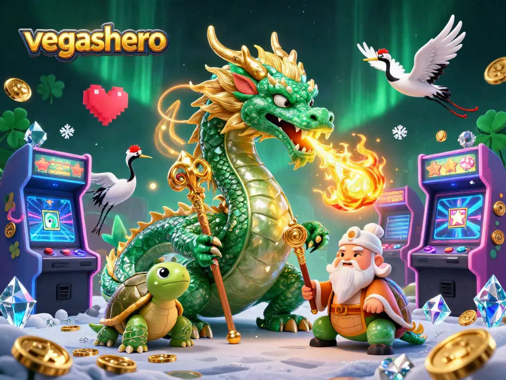 Experience vegashero's thrilling gaming universe with dynamic characters amidst a vibrant casino scene.