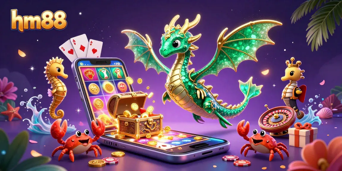 Spin stunning slot reels and engage with games at hm88's virtual casino featuring vibrant treasures.